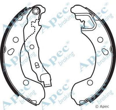 APEC BRAKING shu653 -  Комплект тормозных колодок